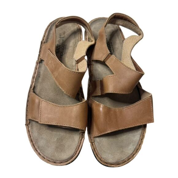 NAOT Enid Leather Sandals Adjustable Padded Straps Comfort Footbed Shoes Size 41 - Picture 4 of 10